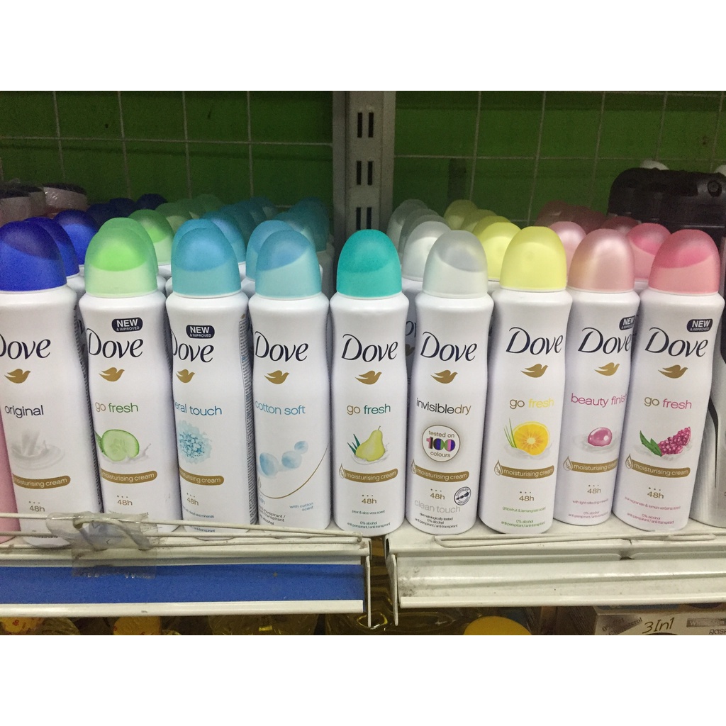 Xịt Khử Mùi Dove Moisturising Cream 48h 150ml
