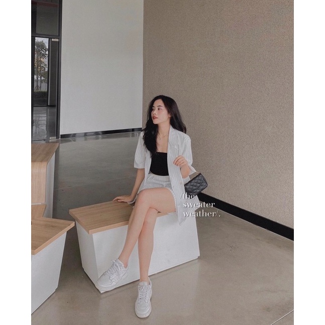 Set BLAZER Mix Quần Sooc Siêu Đỉnh Cho Nữ | BigBuy360 - bigbuy360.vn