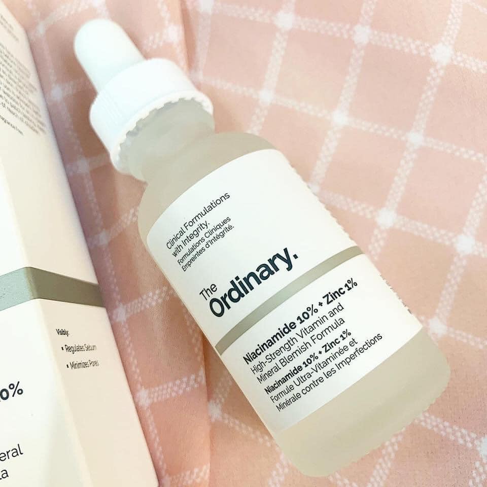 Serum giảm mụn mờ thâm The Ordinary Niacinamide 10% + Zinc 1% 30ml