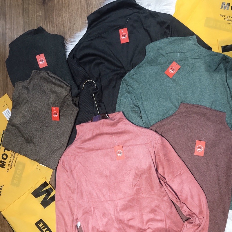 [SẴN SLL] Áo giữ nhiệt nữ 💖FREESHIP💖 Áo Len Cổ Lọ Xuất Nhật MoTie (Túi Zip) | BigBuy360 - bigbuy360.vn