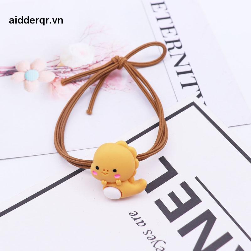 🌸🌸Dây Cột Tóc Cao Su Thắt Nút Hình Khủng Long Dễ Thương Phong Cách Hàn Quốc