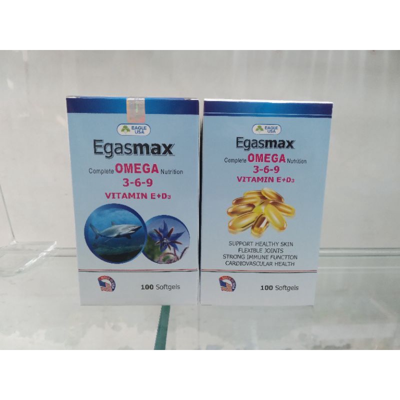 Omega 3,6,9 với vitamin E và D3 (Egasmax)