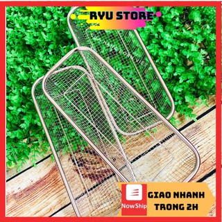 Rổ inox 304 ❤️𝑭𝑹𝑬𝑬𝑺𝑯𝑰𝑷❤️Rổ Inox Hình Chữ Nhật - Không Rỉ Sét 31*12*5,5 cm