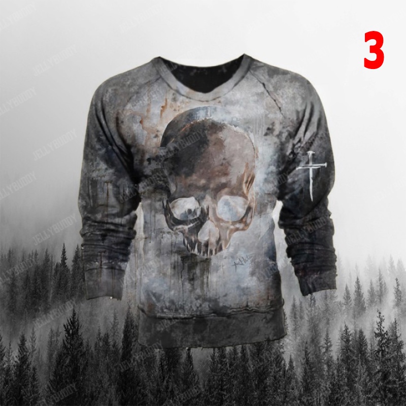 Áo Thun Tay Dài Cổ Tròn In Hình Lá Cờ Thời Trang Cho Nam XXS-6XL