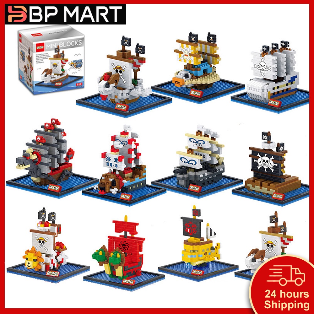 Đồ chơi lắp ráp mini BP MART mô hình tàu cướp biển One Piece