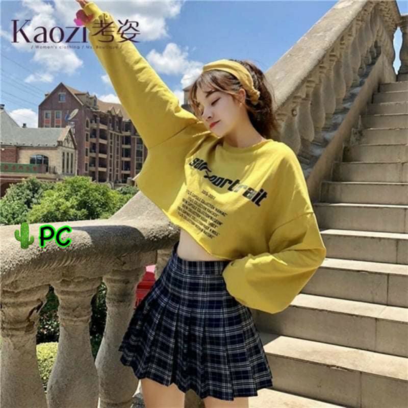 Chân váy sọc xếp ly (PC) caro siêu hot hit