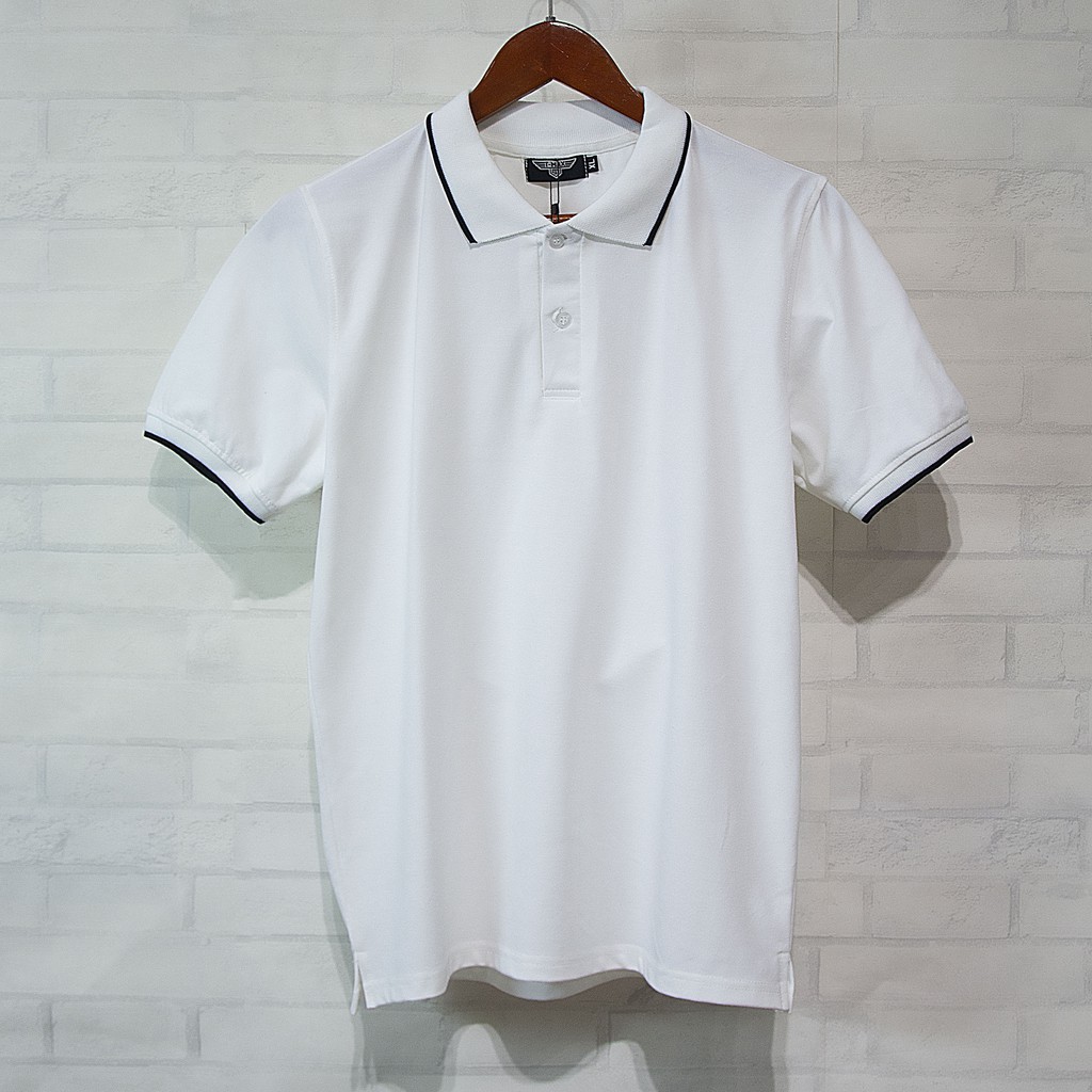 Áo polo nam trơn cổ bẻ có viền trang trí nam chất thun đẹp, dễ phối đồ, phong cách classic - ACS