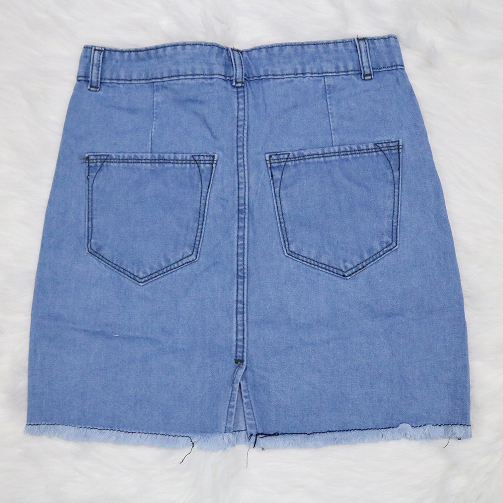 [ẢNH THẬT + VIDEO] Chân Váy Bò Chữ A Tua Rua OHS4044-45