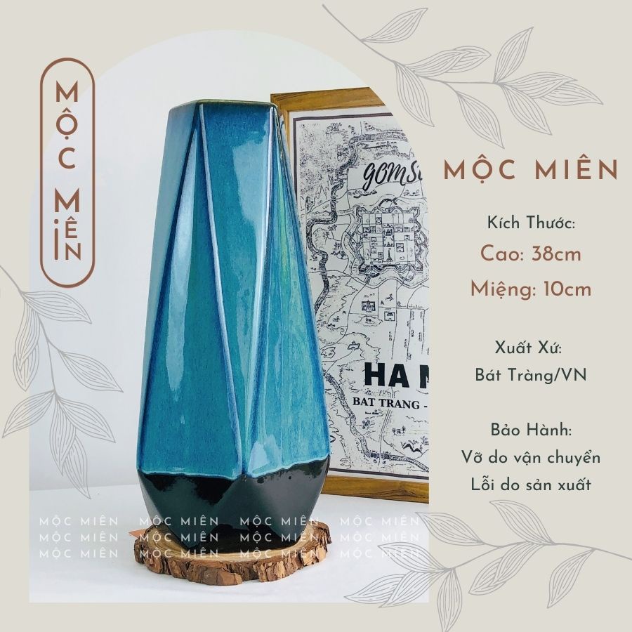 Bình hoa gốm lọ hoa men hoả biến MP decor trang trí nhiều kích cỡ, Mộc Miên gommocmien, gốm sứ bát tràng