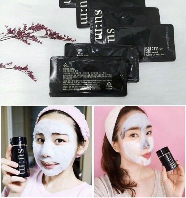 (HÀNG AUTH) Mặt nạ thải độc Sum 37 Bright Award Bubble De Mask Hàn Quốc | Thế Giới Skin Care