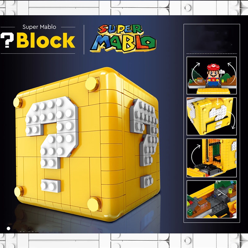Đồ Chơi Lắp Ráp Xếp Hình Mô Hình Hộp Bí Ẩn Cùng Super Mario Model LW8887 Với 788 Chi Tiết