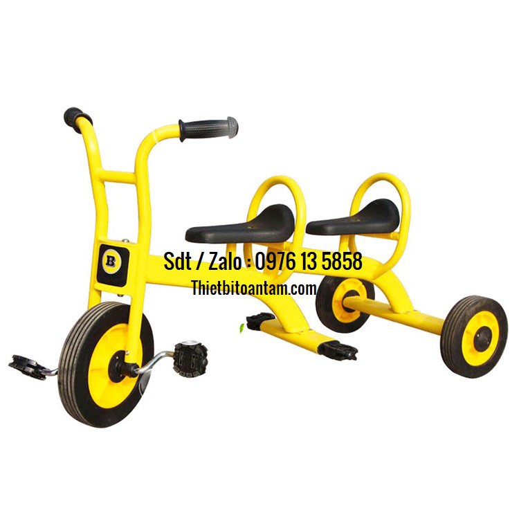 Xe đạp Trike - Sắt thép không rỉ, chịu lực cao cấp, vỏ đặc ruột