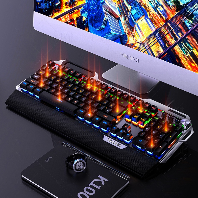 Bàn phím Tính, bàn phím cơ Gaming K100 Full LED | Siêu Phẩm 2021 Giá Mềm Cho Anh Em Game Thủ | Phiên Bản Mới Nhất