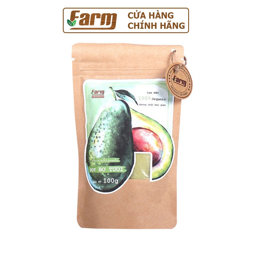 Mặt Nạ Bột Bơ Tươi Farm 100g