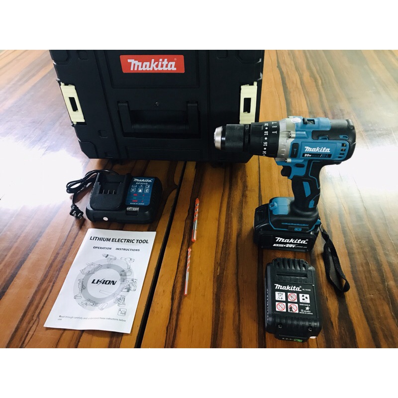MÁY KHOAN PIN 20V MAKITA 13MM 2022 MÔ TƠ TỪ SIÊU MẠNH KO CHỔI THAN 3 CHỨC NĂNG MỚI
