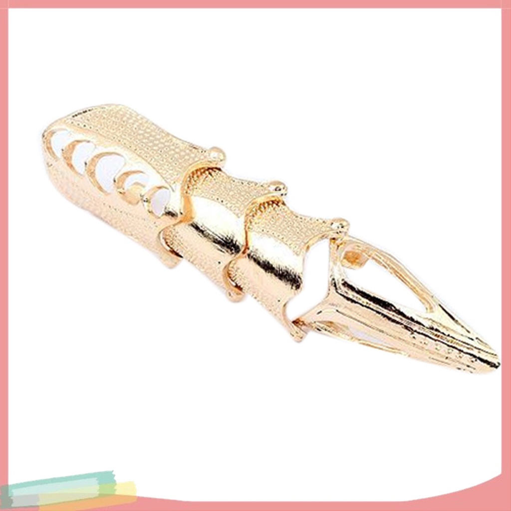 [LK] - - Nhẫn Đeo Khớp Ngón Tay Bản To Có Thể Điều Chỉnh Phong Cách Punk Gothic Cho Cospaly