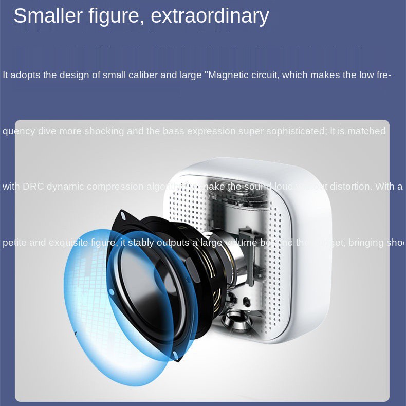 Loa Bluetooth Không Dây Mini Xiaomi 2022 Âm Thanh Siêu Trầm Chất Lượng Cao