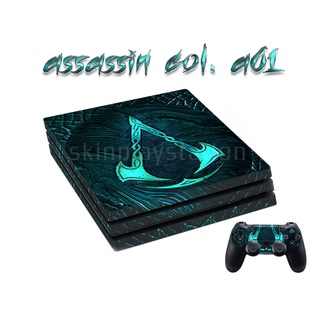 Skin dán máy game ps3 ps4 assassin - hoặc làm theo yêu cầu