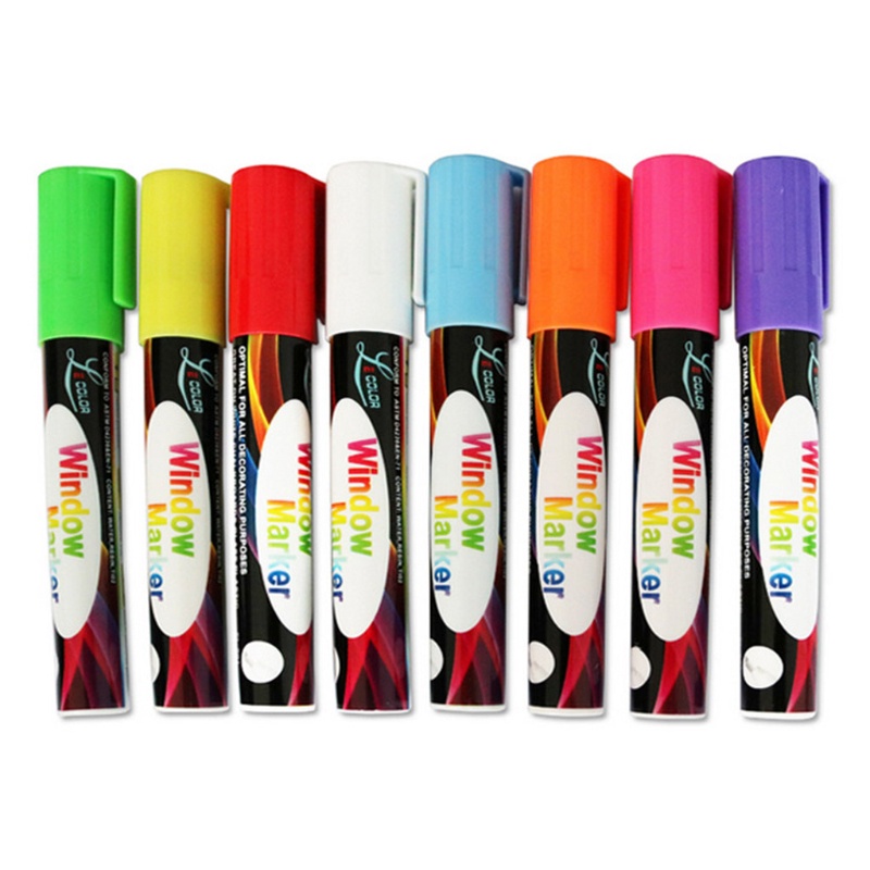 Set 8 Bút Dạ Quang Hai Đầu 8 Màu Sắc Khác Nhau Dành Cho Học Sinh