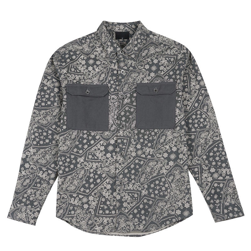 Áo Sơ Mi Nam Dài Tay Màu Sắc Retro