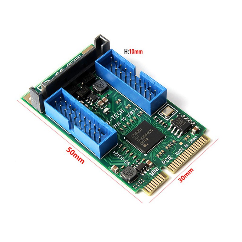 Mini PCI Express USB 3.0 Adapter Mini PCI-E to USB 4 Port Converter