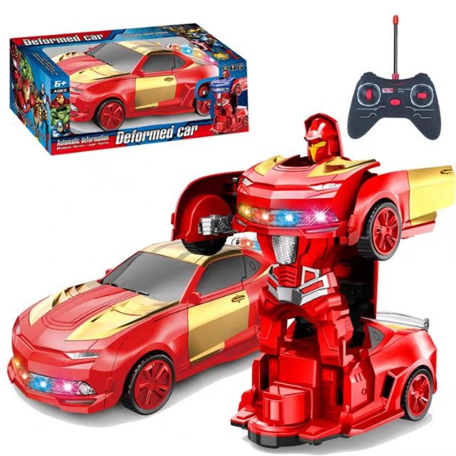 [HPTOYS] Xe điều khiển biến hình robot biệt đội siêu anh hùng