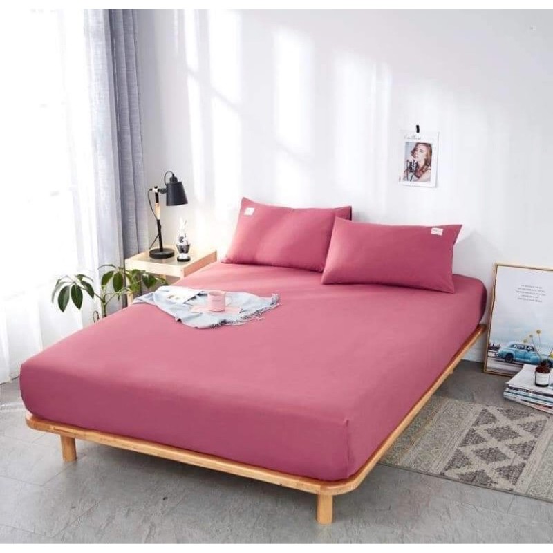 Ga gối cotton tici hồng