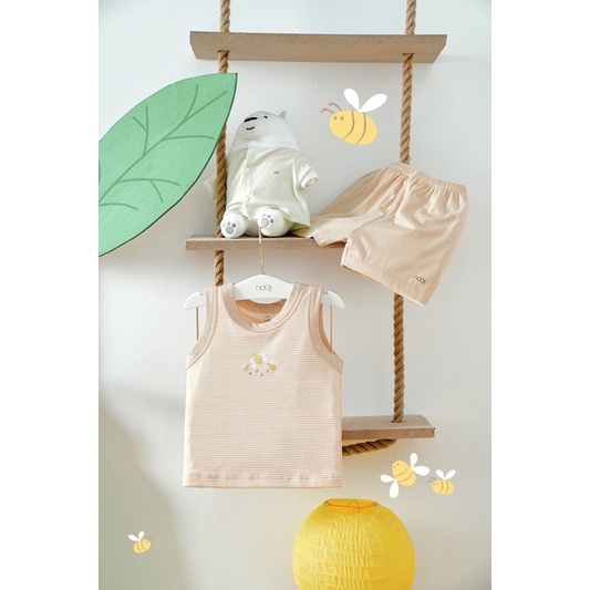 Bộ ba lỗ Nous chất petit cho bé trai bé gái từ 6m - 2y