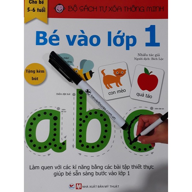 Sách - Bộ sách tự xóa thông minh Bé Vào Lớp 1 - Nhà sách Tân Việt