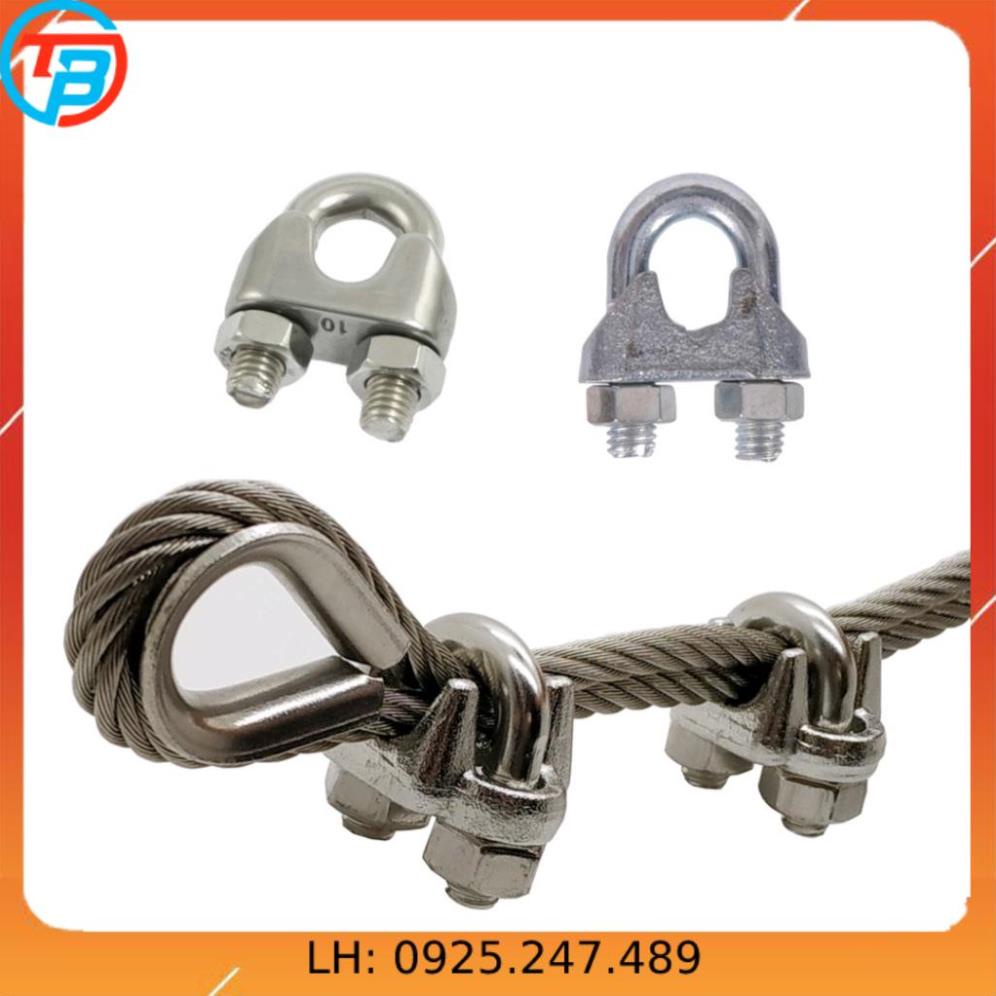 Bộ Ốc Siết Cáp INOX 304 Combo 5 cái.Gồm đủ các size 2mm 3mm 4mm 5mm 6mm 8mm 10mm.kimkhinhatphat