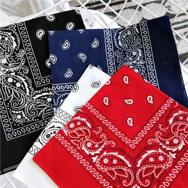 Khăn Vuông Bandana Phối Họa Tiết Khăn Đa Năng HOT 55x55 cm