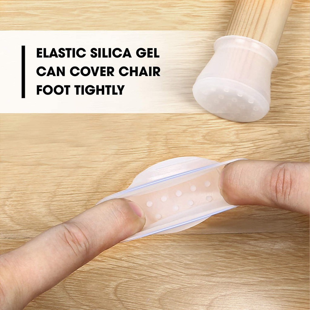Miếng Bọc Chân Bàn Chân Ghế Silicon Hình Vuông