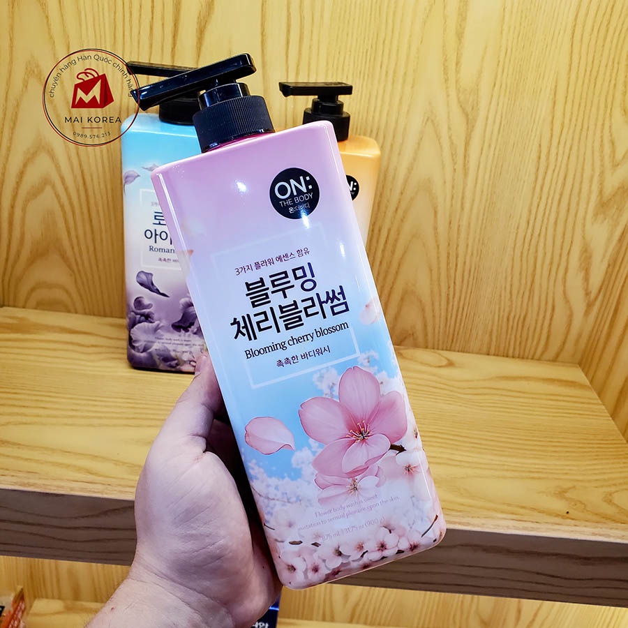 Sữa tắm On The Body Hàn Quốc hương nước hoa 900ml