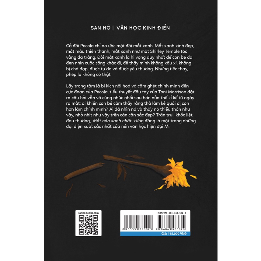 Sách Văn Học - Mắt Nào Xanh Nhất - Toni Morrison - NXB Phụ Nữ Việt Nam