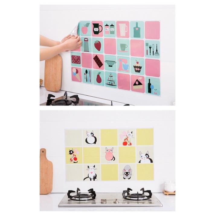 Decal Dán Bếp, Giấy Dán Tường Bếp Tráng Nhôm Hàng Cao Cấp, Chịu Nhiệt Cao, Dễ Lau Chùi