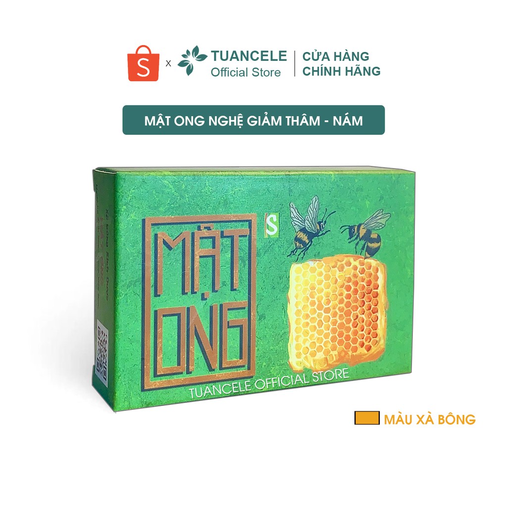 Xà Bông thiên nhiên Nghệ Mật Ong làm mềm da tự nhiên, kháng khuẩn sạch mụn 100gr | BigBuy360 - bigbuy360.vn