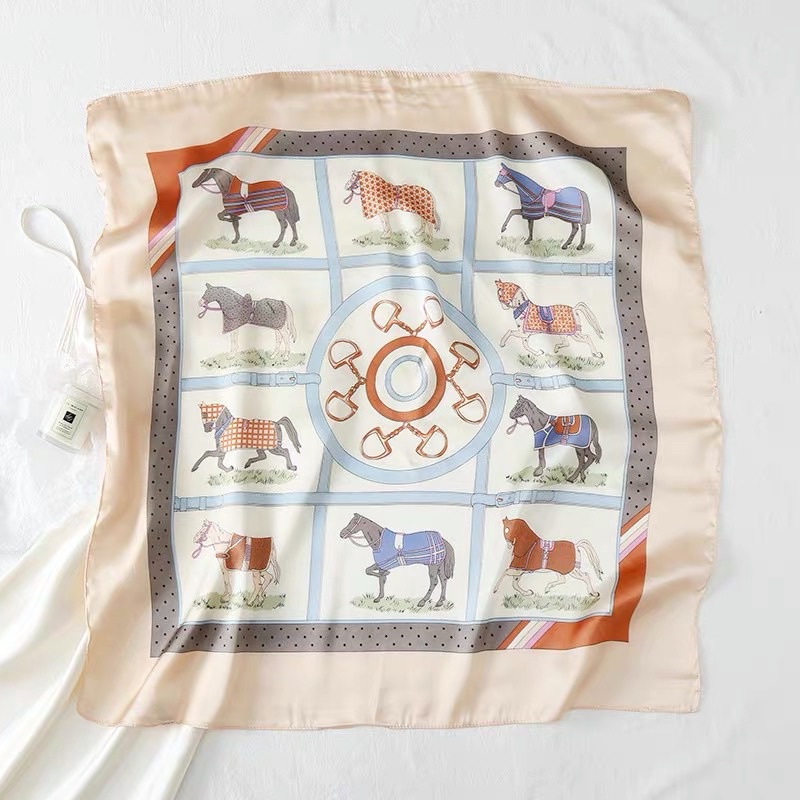 khăn lụa vuông choàng cổ đa năng size 70x70cm - Maben