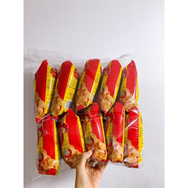 [ 10 gói ] Bánh snack phồng tôm Indo Chips oishi 15g