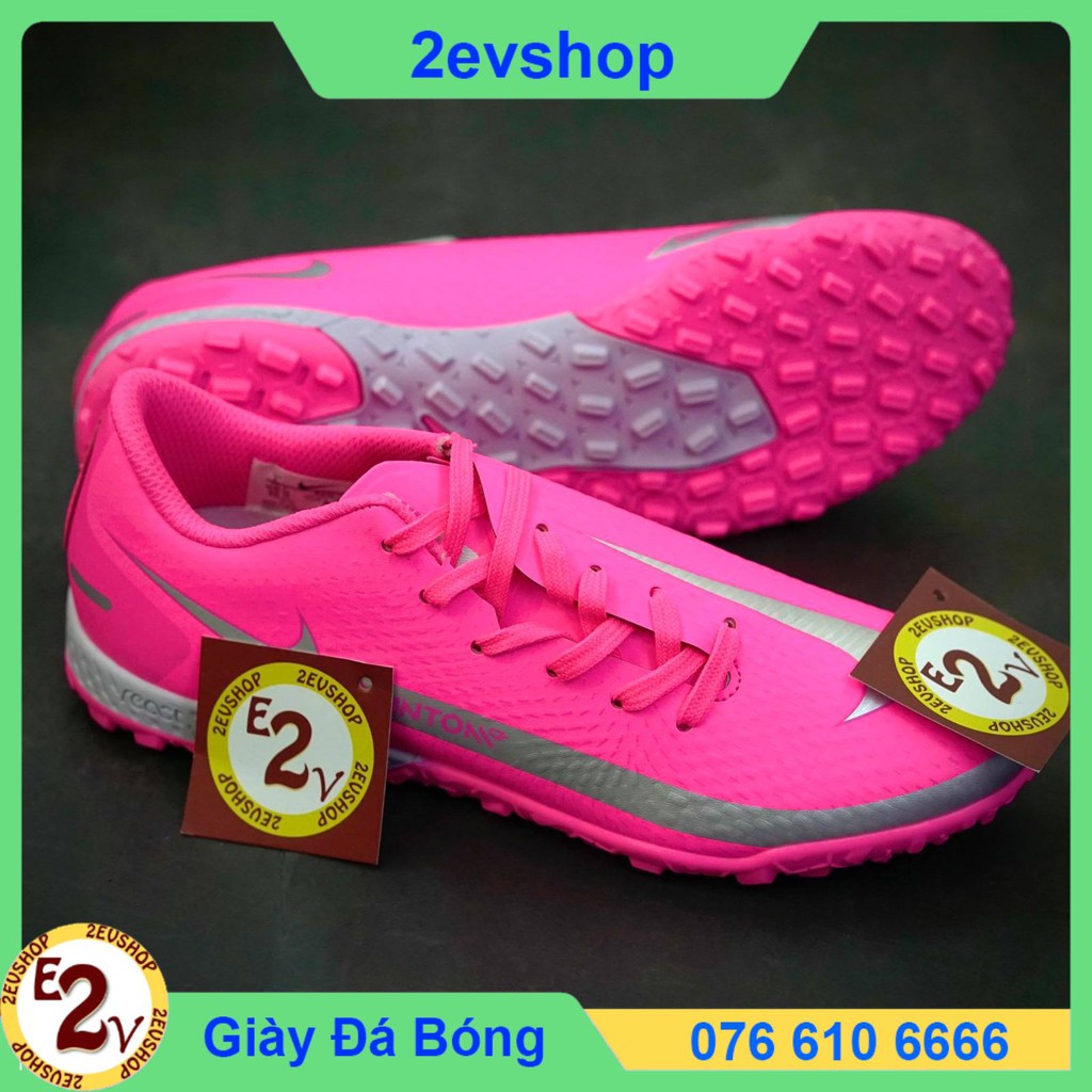 Giày Đá Bóng 𝗧𝗙 𝗡𝗶𝗸𝗲 𝗣𝗵𝗮𝗻𝘁𝗼𝗺 𝗚𝗧 Hồng Đã Khâu