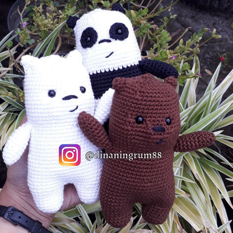 Búp Bê Đan Len WE BARE BEAR AMIGURUMI