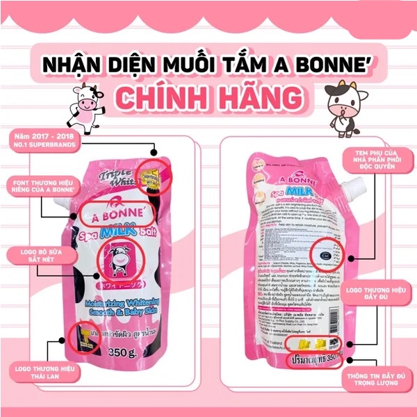 Muối Tắm Sữa Bò Tẩy Tế Bào Chết A Bonne Spa Milk Salt Chính Hãng