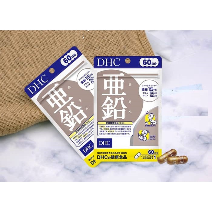 Combo Viên uống DHC Cải Thiện Làm Đều Màu Da 30 Ngày (Kẽm &amp; Adlay)
