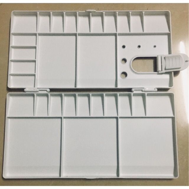 Vỉ Pha Màu Đôi, Pallet Pha Màu Đôi Nắp Gập Nhỏ, Lớn
