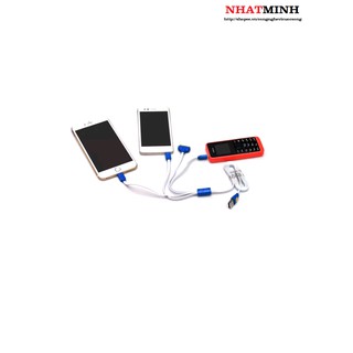Cáp sạc đa năng 4 đầu có chân kim hàng cao cấp