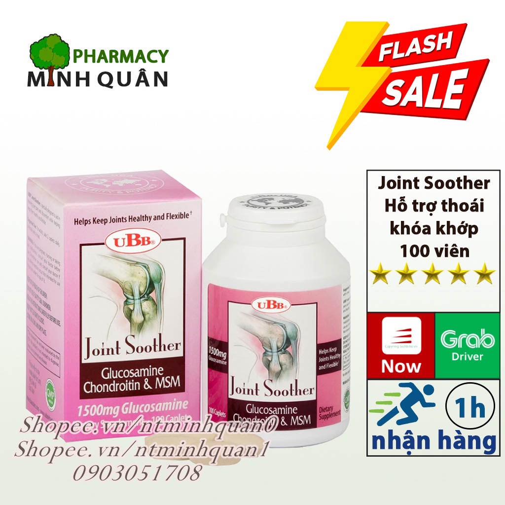 GLUCOSAMINE UBB JOINT SOOTHER⚡CHÍNH HÃNG⚡100VIÊN- Hỗ trợ cho các trường hợp đau , thoái hóa khớp _MINH QUÂN