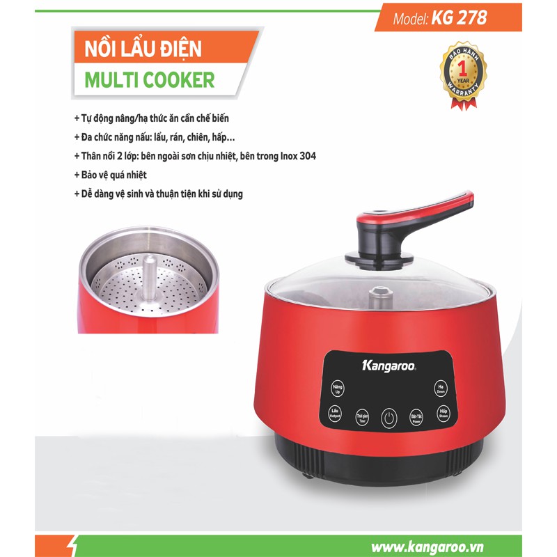 Lẩu điện thang máy Kangaroo KG278