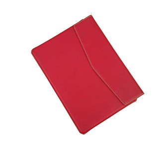 Bao da thật handmade TONI cho macbook màu đỏ