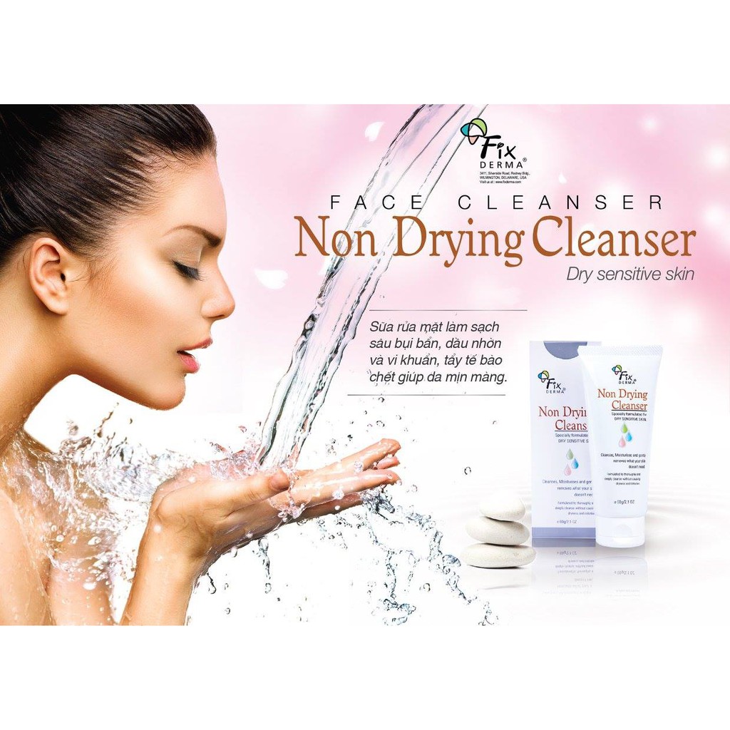 ✅[Siêu Cấp Chính Hãng] Sữa rửa mặt giảm mụn, nhờn, tẩy tế bào chết Fixderma Non Drying Cleanser