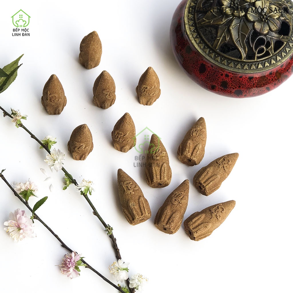 Nhang Nụ Búp Sen Thảo Mộc Nguyên Chất HAHANCO  Hương Thơm Dịu Nhẹ