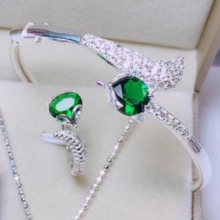 Vòng tay và nhẫn hồ ly bạc